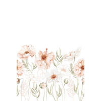 VLIESTAPETE Islandic Poppies, Mohnblumenfelder 2m x 3m, rose - Pink, Papier (300/200cm) - Lilipinso