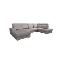 WOHNLANDSCHAFT Nevio In Scala - Graubraun, Holzwerkstoff/Textil (401/88/226cm) - Fun Möbel