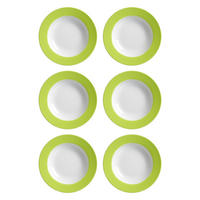 SUPPENTELLER Doppio Grün ø 22 cm 6er Set - Grün, Keramik (22cm) - Ritzenhoff Breker