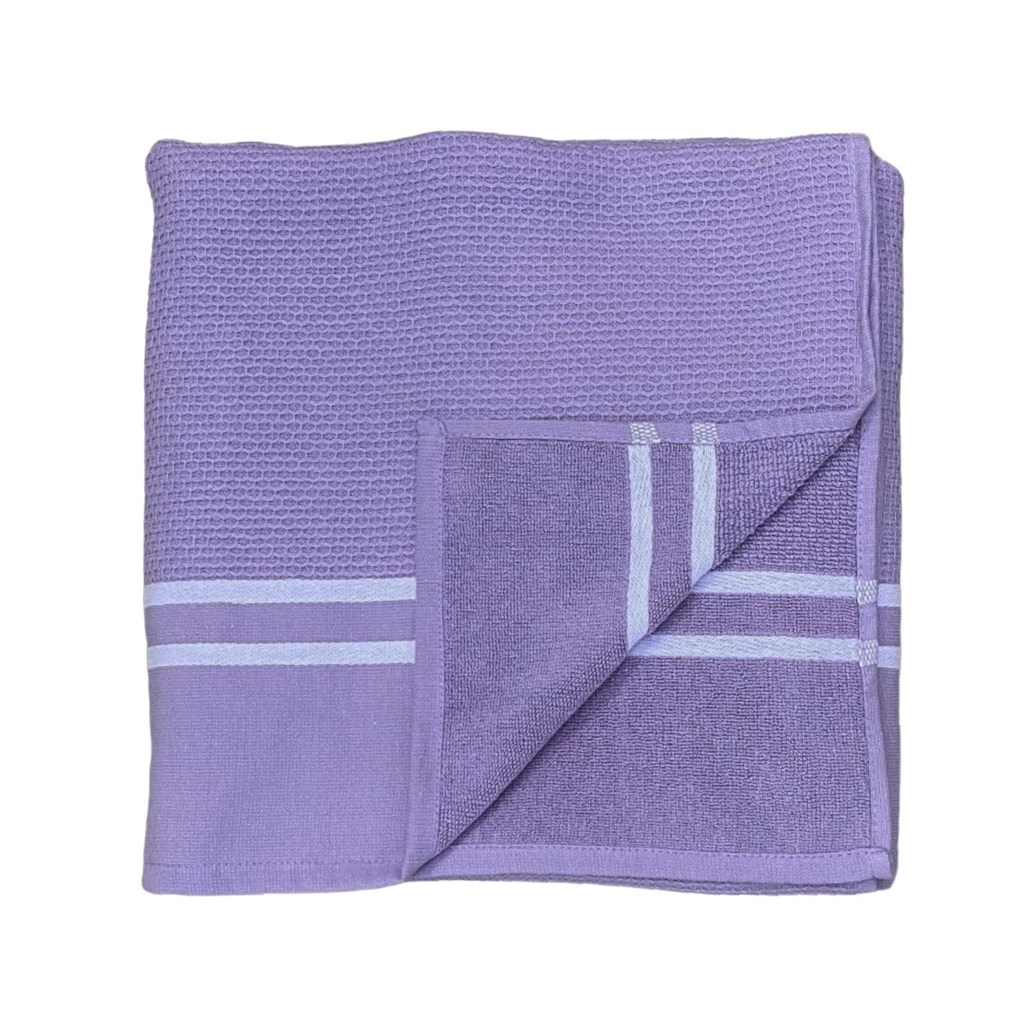 HAMAMTUCH mit Frotteefutter Waffle Orchid 90x170 355g/m² - Lila, Textil (90/170cm) - LE COMPTOIR DE LA PLAGE