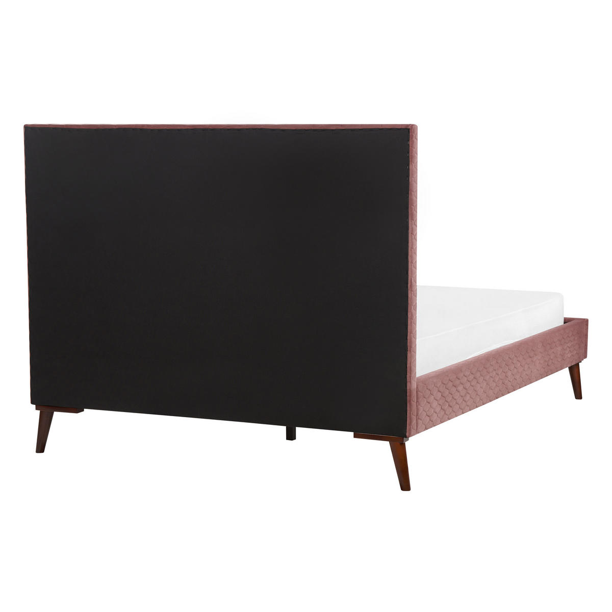 POLSTERBETT mit Lattenrost 140x200 cm Rosa Bayonne - Pink, Textil (140/200cm) - Beliani