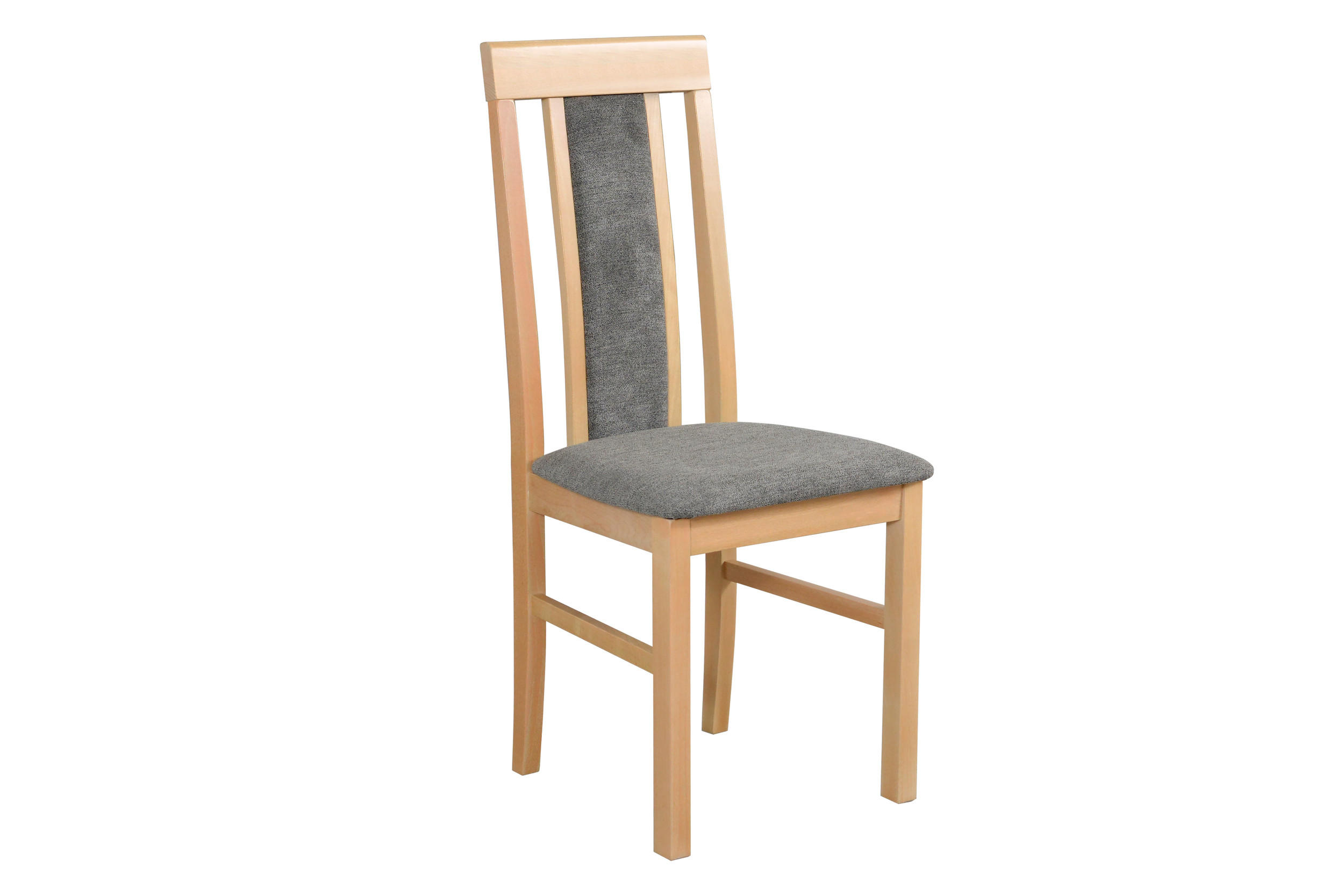 STUHL 2er Set Nilo 2, grandson - Beige/Titanfarben, Holz (43/94/40cm) - Leaf Design