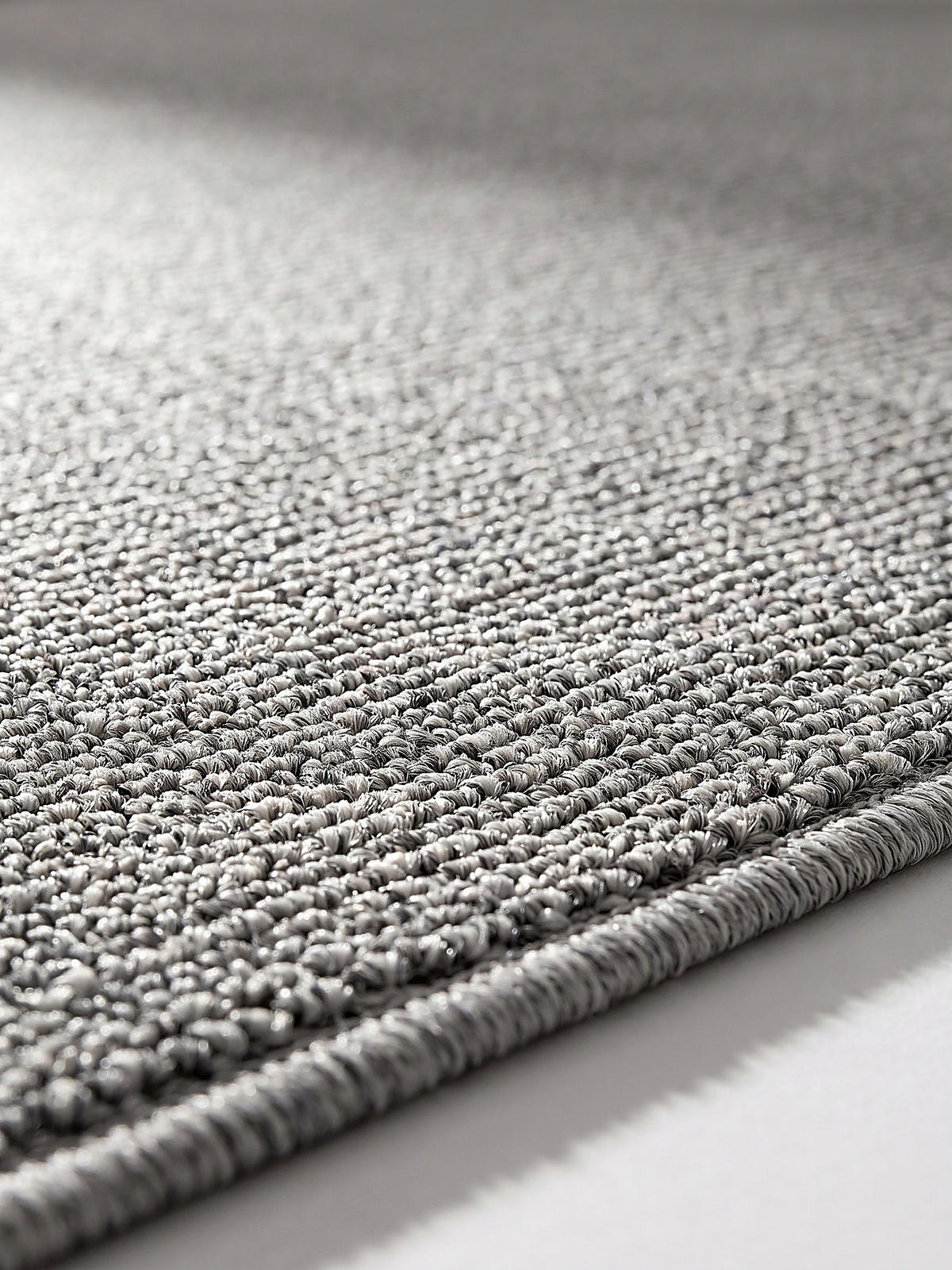 TEPPICH Niederflor Uni COLFOSCO Polypropylen Beige 133 x 133 cm - Grau, Textil (160/230cm) - KADIMA DESIGN