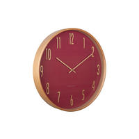 WANDUHR Gracil Ø40 cm - Rot, Holz (40/40/5cm) - Karlsson