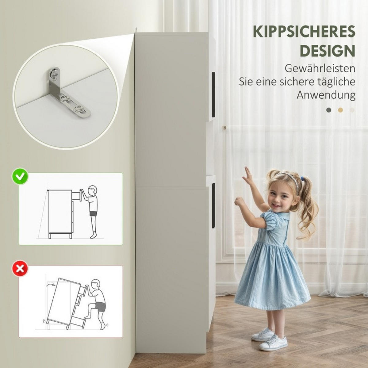 KUCHYŇSKÁ skříň z melaminované dřevotřísky 79x40x175 cm bílá s prostorem pro mikrovlnku a tichým dovíráním - bílá, kompozitní dřevo (79/175/40cm) - Modfu