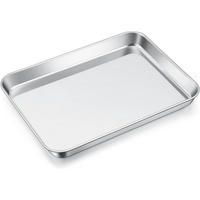 BACKBLECH Rechteckig Edelstahl 26,4 x 20,4 x 2,5 cm - Silberfarben, Metall (20.4/2.5/26.4cm)