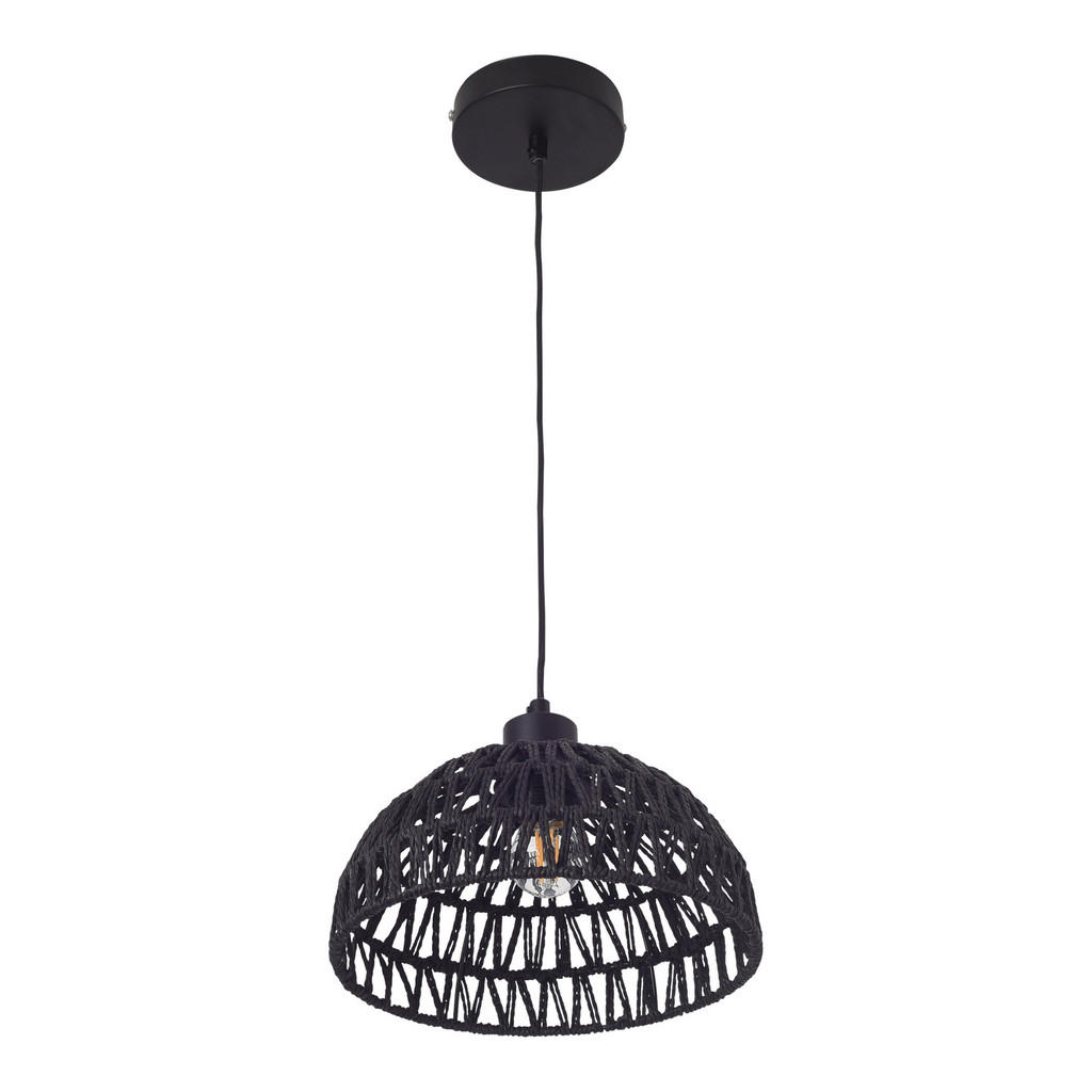 Thumbnail - lux.pro Hängelampe, Schwarz, Naturmaterialien, Metall, 25x156x25 cm, Lampen & Leuchten, Innenbeleuchtung, Hängelampen, P...