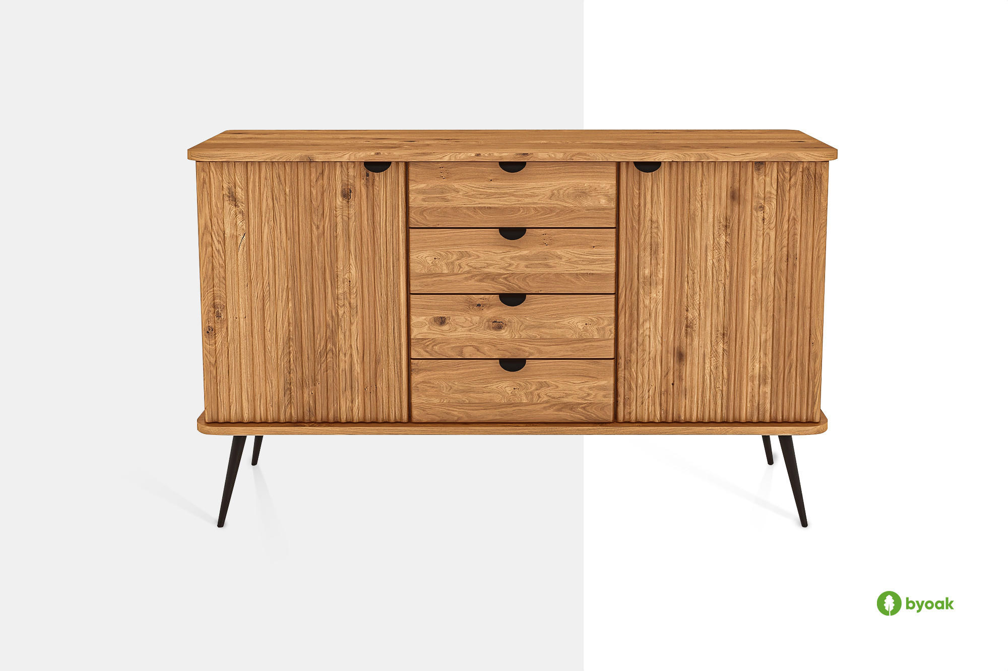 KOMMODE LINA - Kernbuche, Holz (144/87/46cm) - byoak