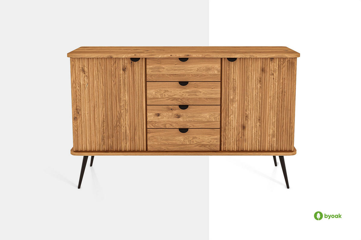KOMMODE LINA - Kernbuche, Holz (144/87/46cm) - byoak