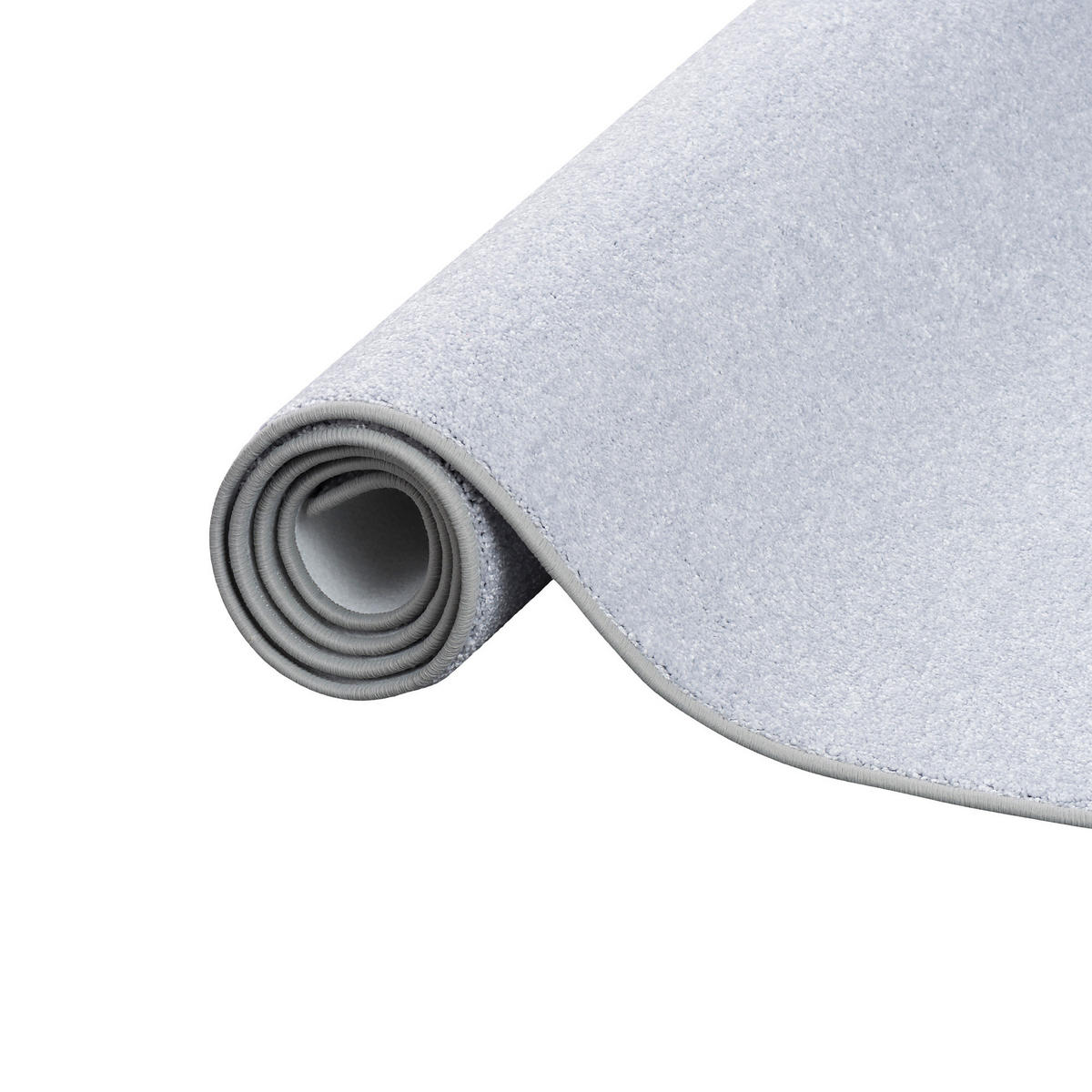LUXUS SOFT VELOURS TEPPICH SHINE - Silberfarben, Textil (100/100cm) - Snapstyle