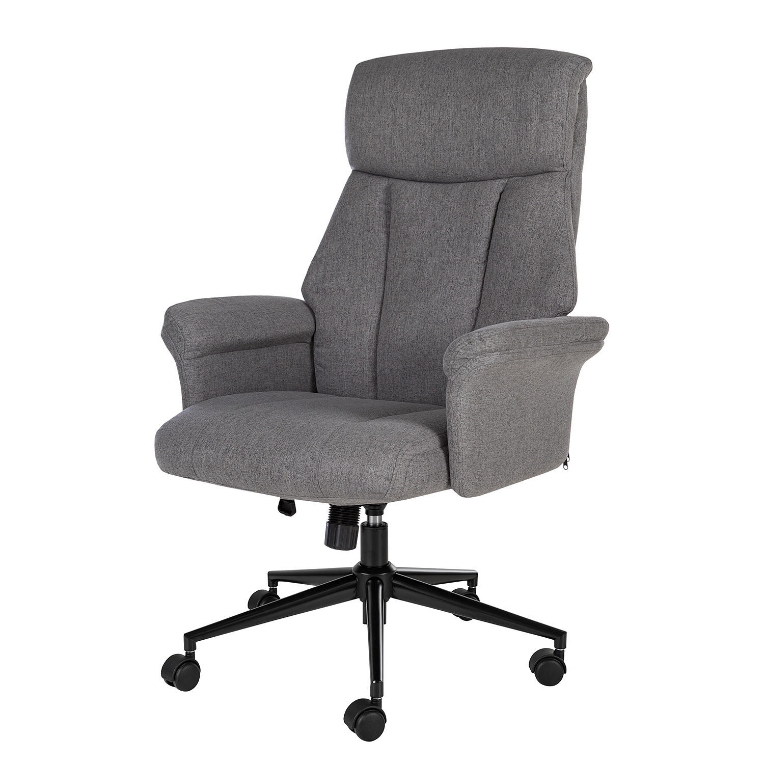 BÜROSTUHL - Flachgewebe / Nylon - Grau, Kunststoff/Textil (70/107/72cm) - home24