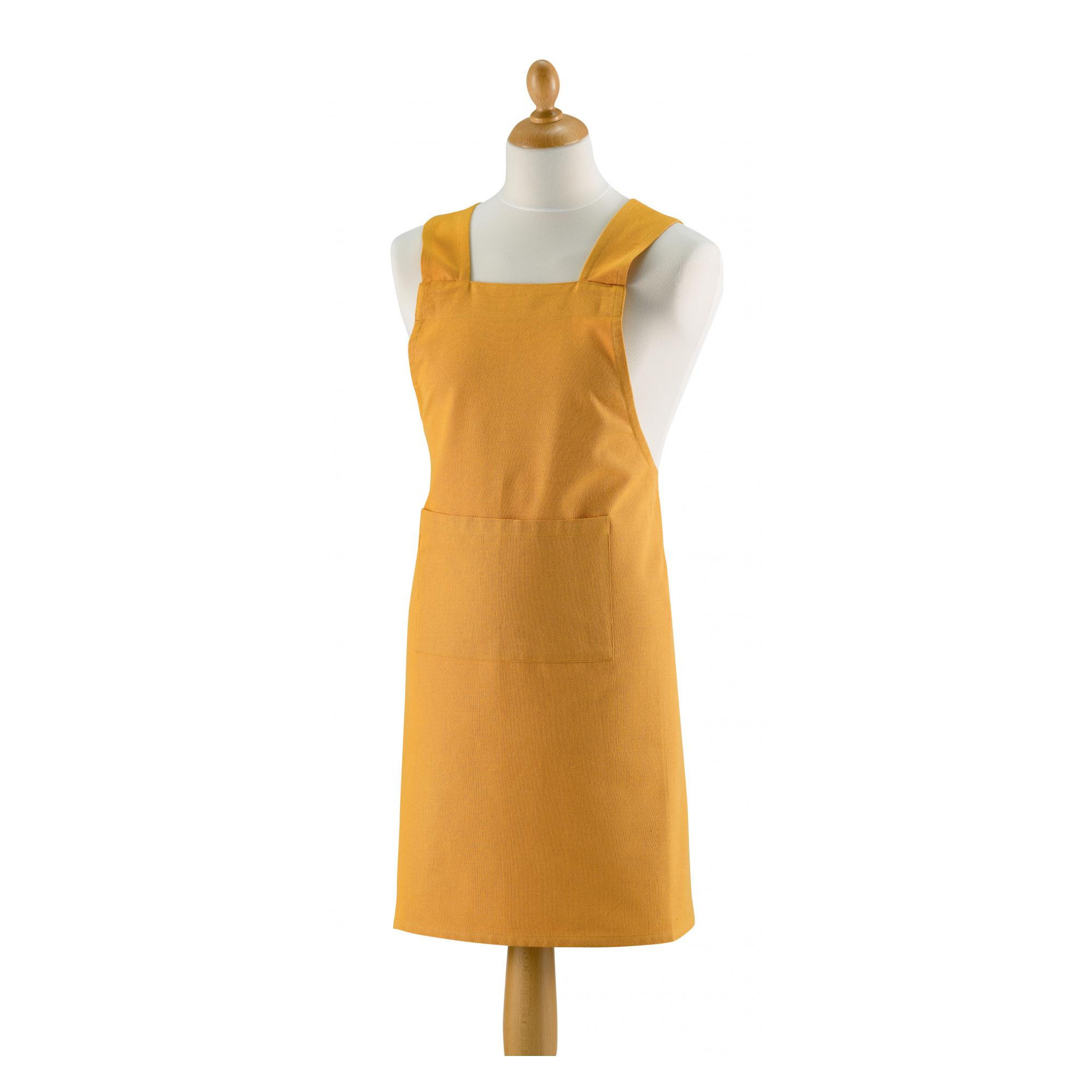 KÜCHENSCHÜRZE Gen sonnenblumengelb 120 x 85 cm - Gelb, Textil (120/85cm) - Winkler
