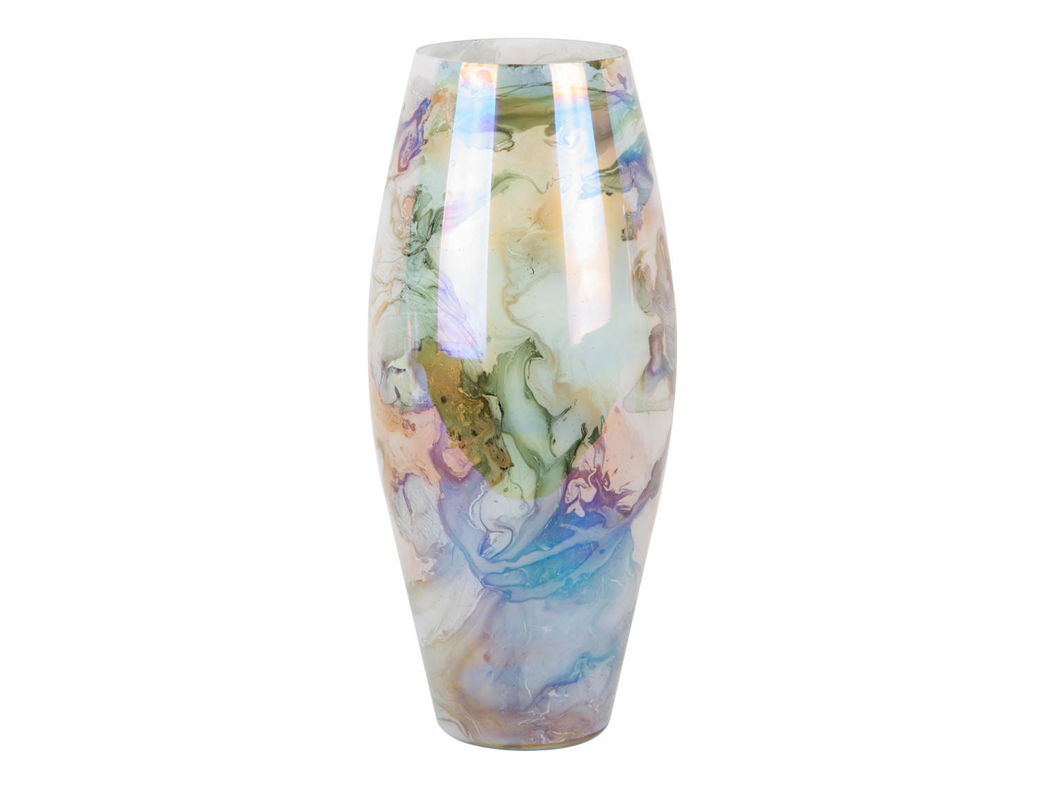 VASE Melange Cone 16/16/36 cm - Grün, Glas (16/36cm) - Present Time