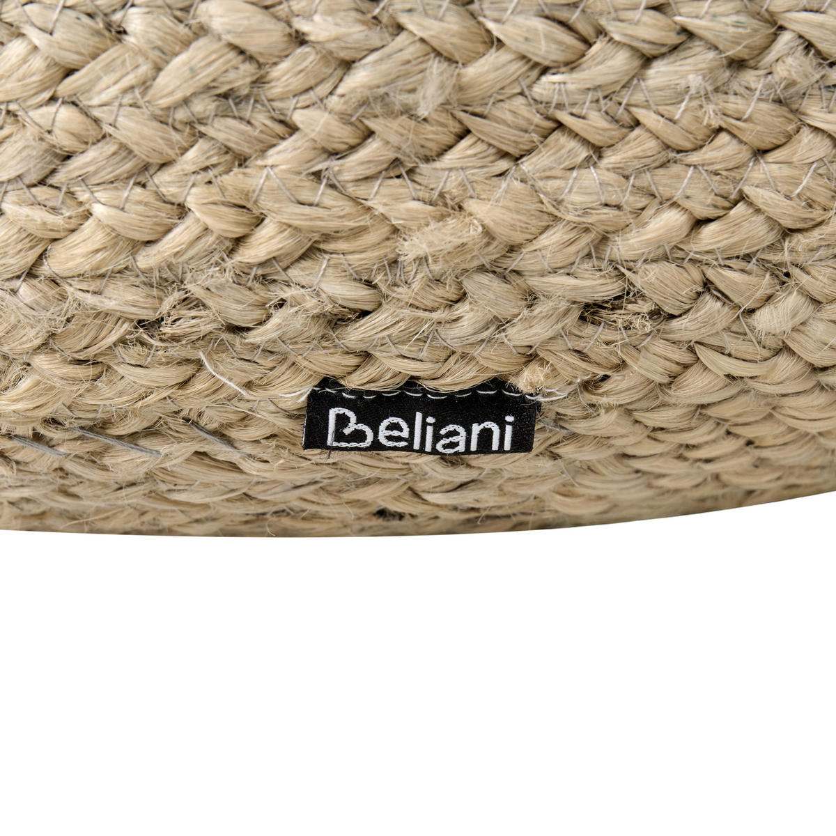 POUF Naturfarben Duki - Taupe/Naturfarben, Naturmaterialien (50/40/50cm) - Beliani