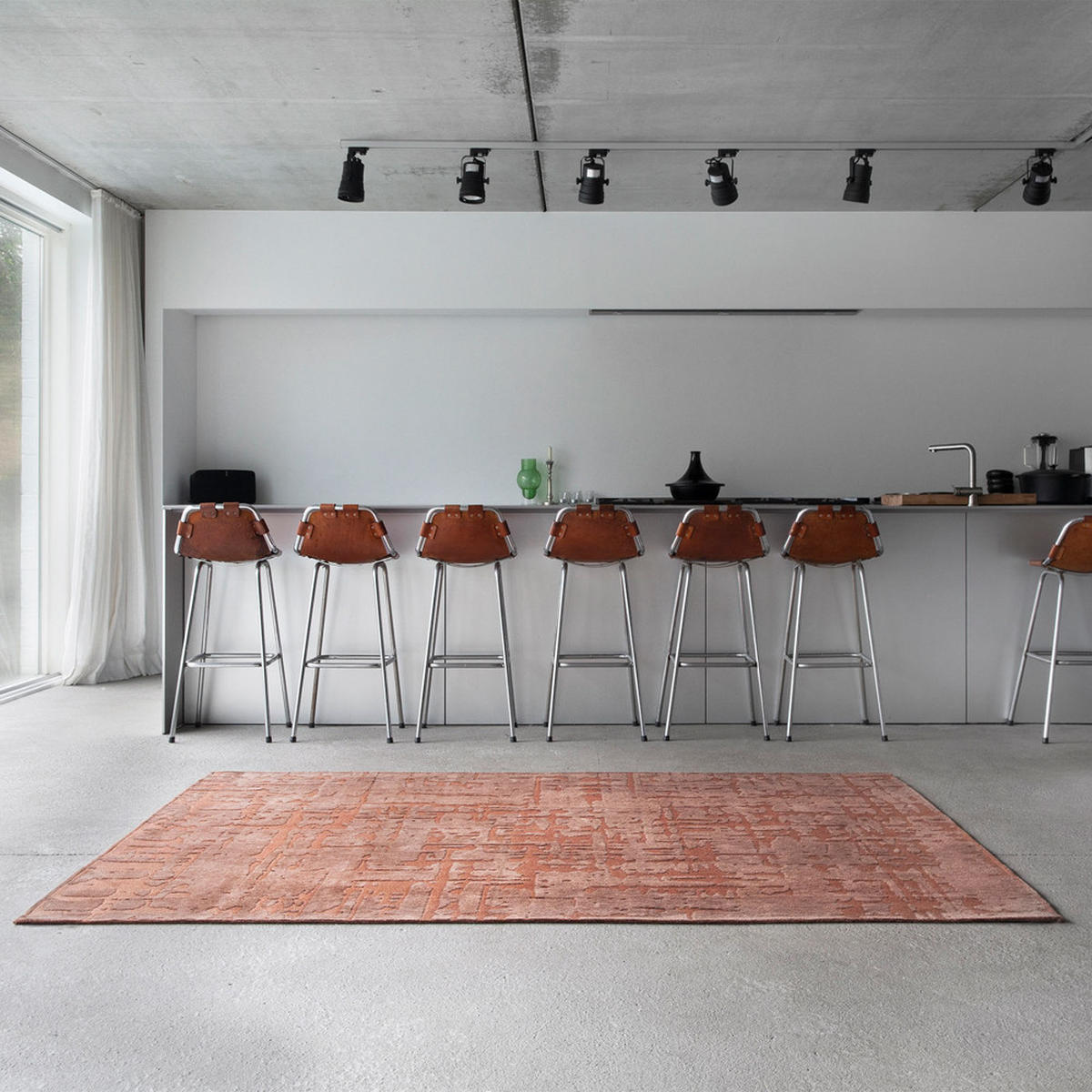 TEPPICH Za Copper Structures 170/240 cm - Rosa, Textil (170/240cm) - Louis De Poortere