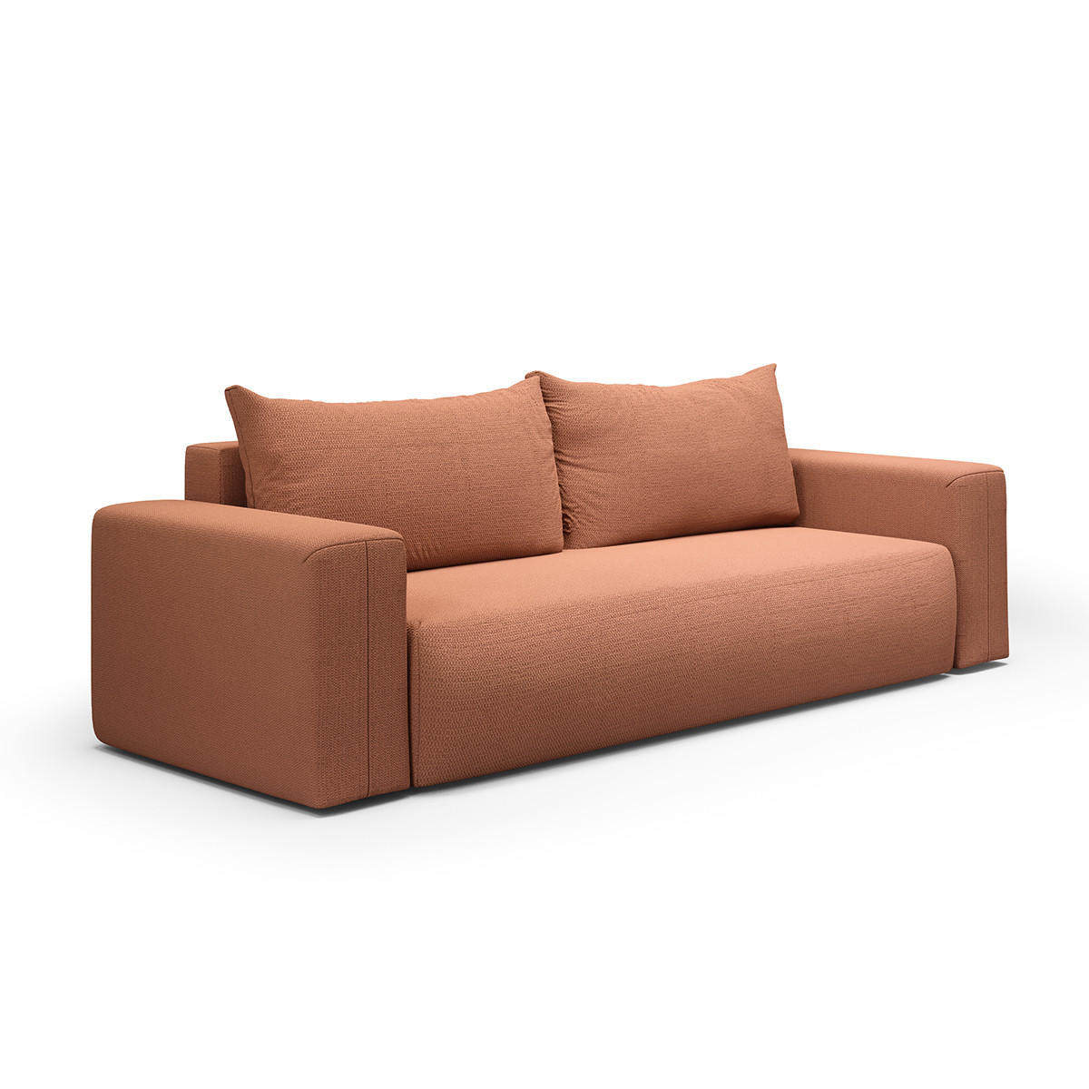 SOFA Bliss 3 Sitzplätze Kupfer - Orange, Holz (252/72/97cm) - Petits-meubles