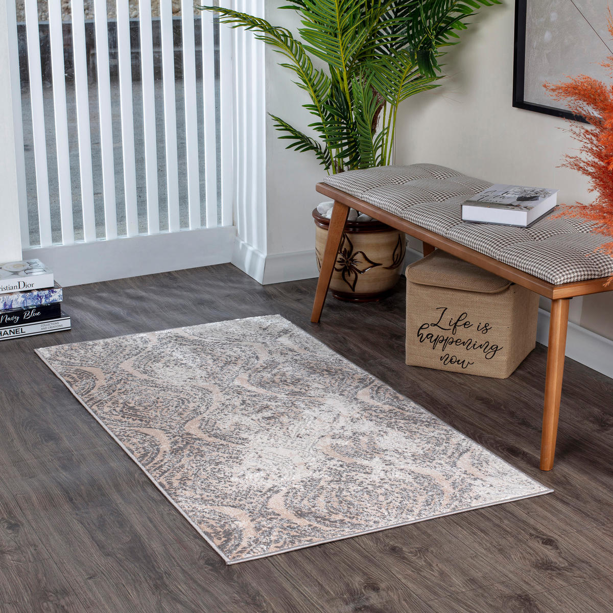 VINTAGE-TEPPICH 80/150 cm Beige - Beige, Naturmaterialien/Textil (80/150cm) - LIVABLISS