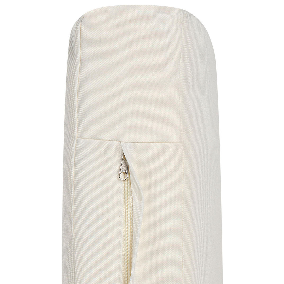 GARTENSESSEL Massivholz cremeweiß Todi - Hellbraun/Creme, Holz (102/74/85cm) - Beliani