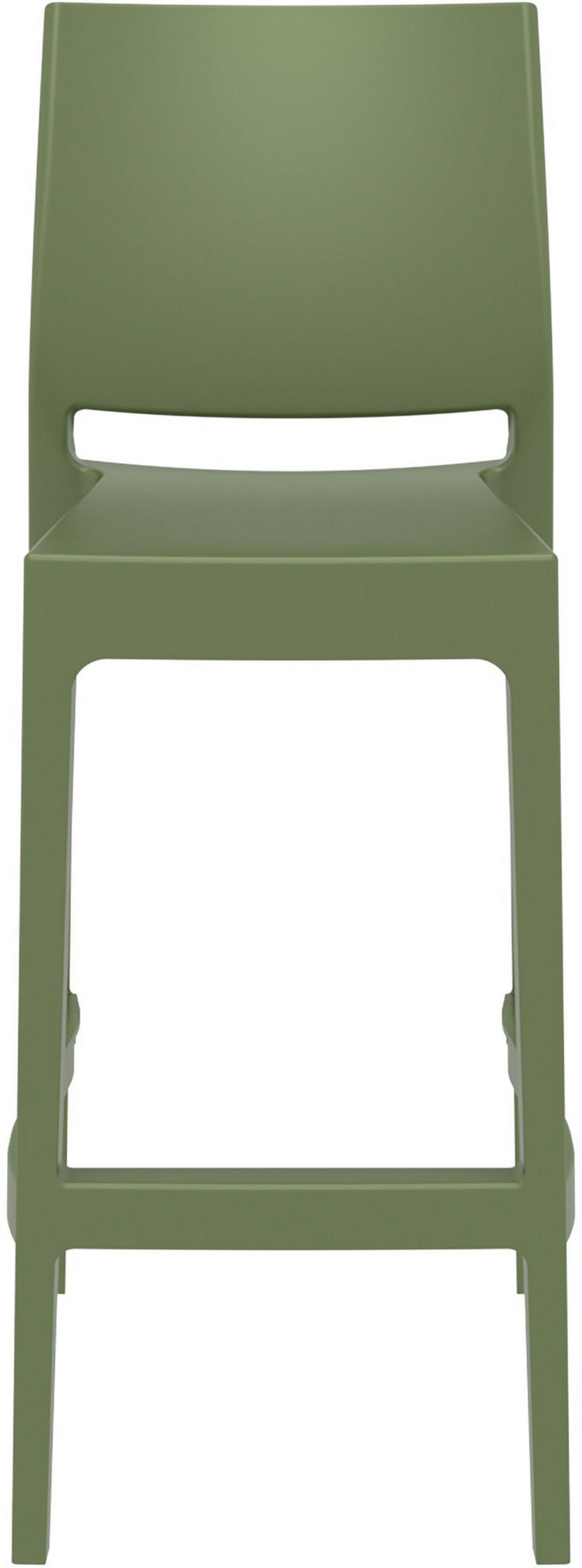 BARHOCKER 4er Set Maybrit oliv - Grün, Kunststoff/Textil (45/105/51cm) - TPFLiving