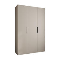 DREHTÜRENSCHRANK 245,5/160/40 3-türig - Kaschmir/Schwarz, Holz/Metall (160/245.5/40cm) - Abiks Möbel