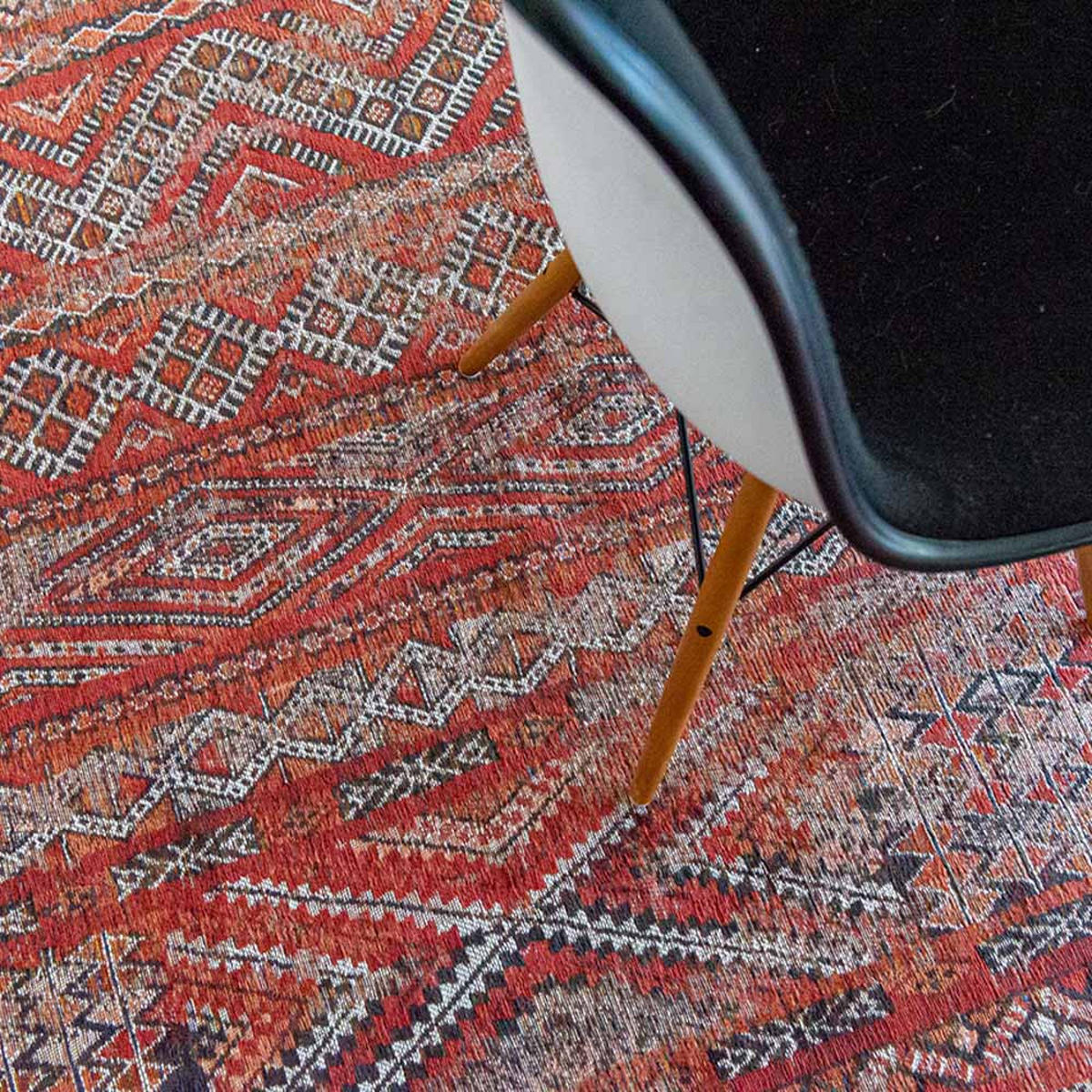 TEPPICH Fez Red Antiquarian Kilim 170/240 cm - Rot, Kunststoff/Textil (170/240cm) - Louis De Poortere