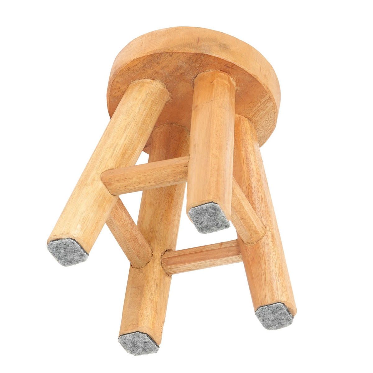 BLUMENHOCKER Malik Mahagoni Massivholz naturfarben - Naturfarben, Holz (15/15/20.5cm) - CREEDWOOD