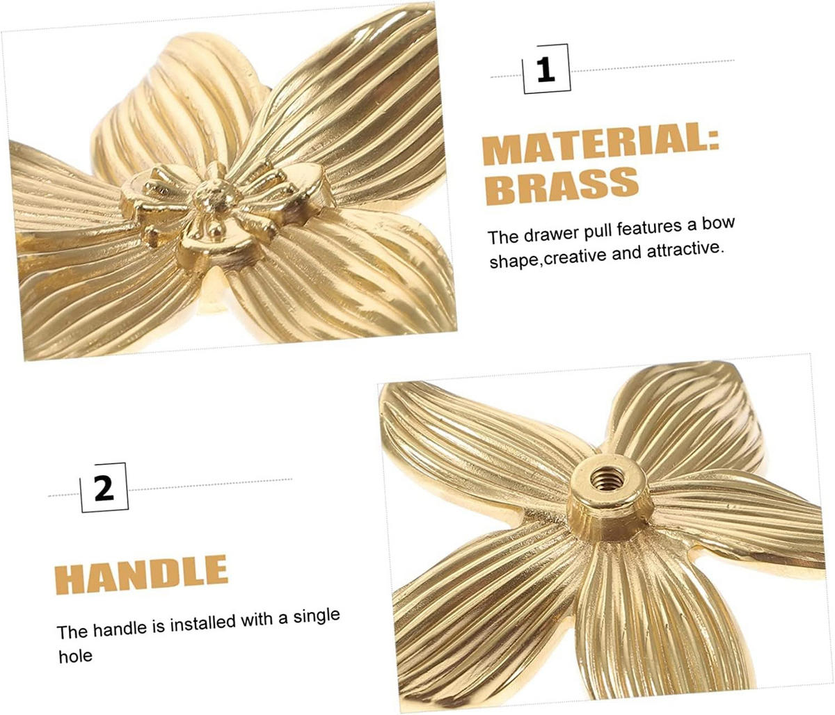 SCHRANKKNOPF Gold 6er-Set - Goldfarben, Metall (0.61/1.8/0.61cm)