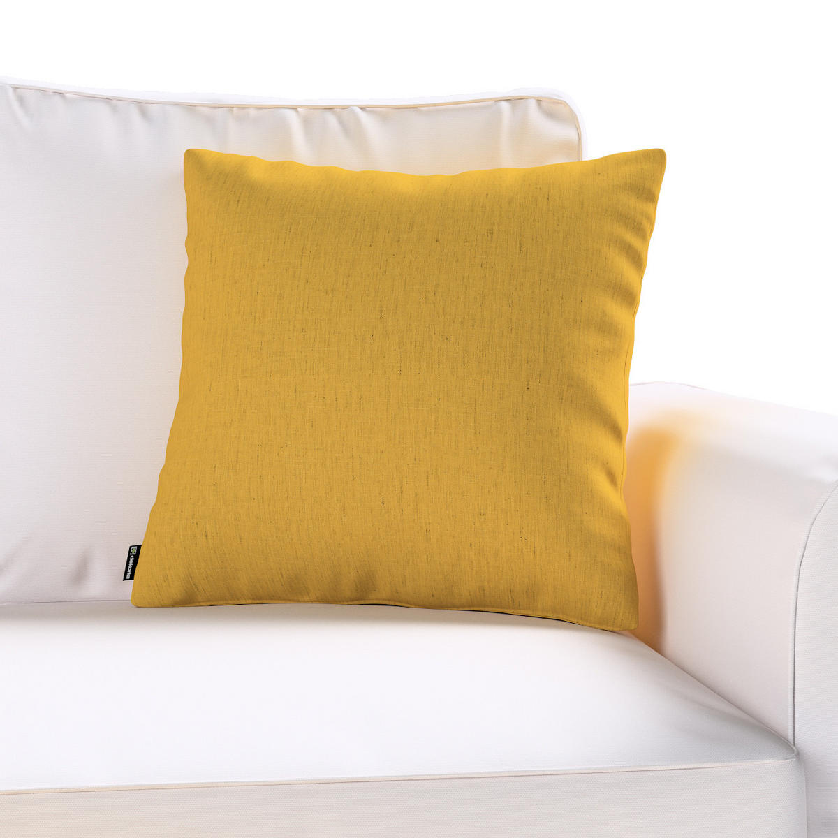 KISSENHÜLLE Leinen honiggelb, 43x43 cm - Gelb, Textil (43/43cm) - Dekoria