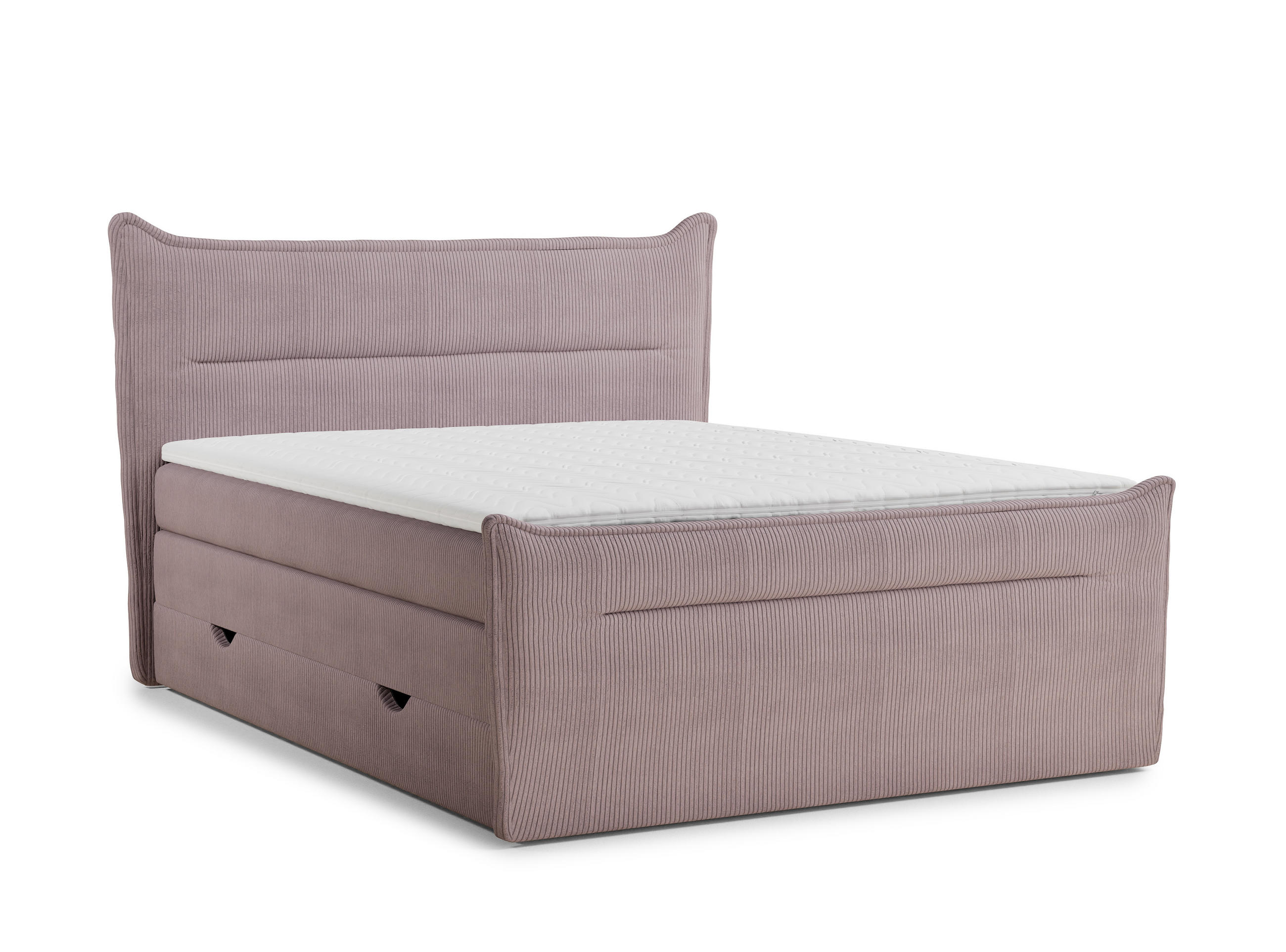 BOXSPRINGBETT Pelino 160/200 cm, in Lila, Bettkasten, Matratze, Topper - Lila/Schwarz, Holz/Holzwerkstoff (160/200cm) - Maison de Reve