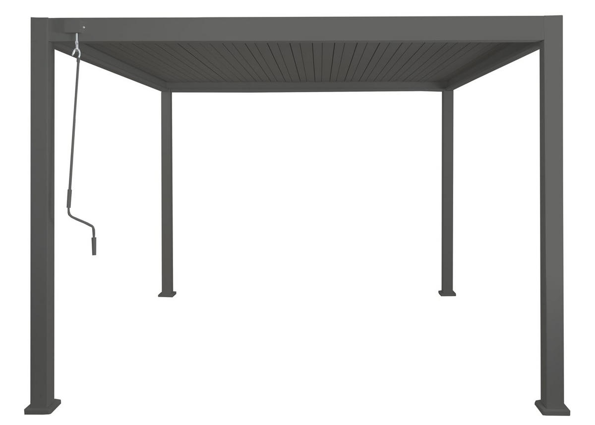 PERGOLA Alu 230x300x300cm Anthrazit - Anthrazit, Metall (300/230/300cm) - BERLINLODGE
