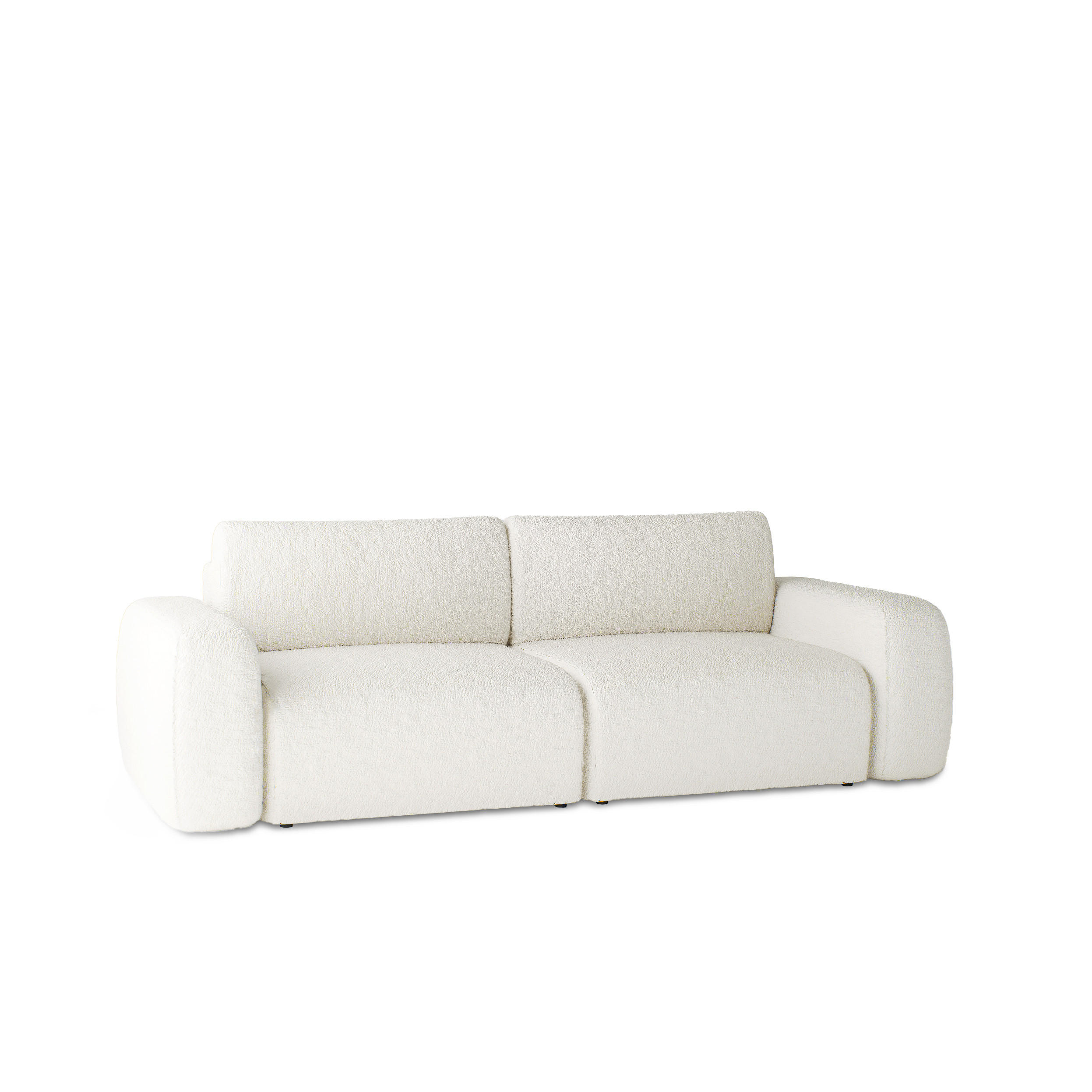 SCHLAFSOFA mit Bettkasten Varde Creme - Creme, Textil (255/85/105cm) - Fedve
