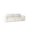 SCHLAFSOFA mit Bettkasten Varde Creme - Creme, Textil (255/85/105cm) - Fedve