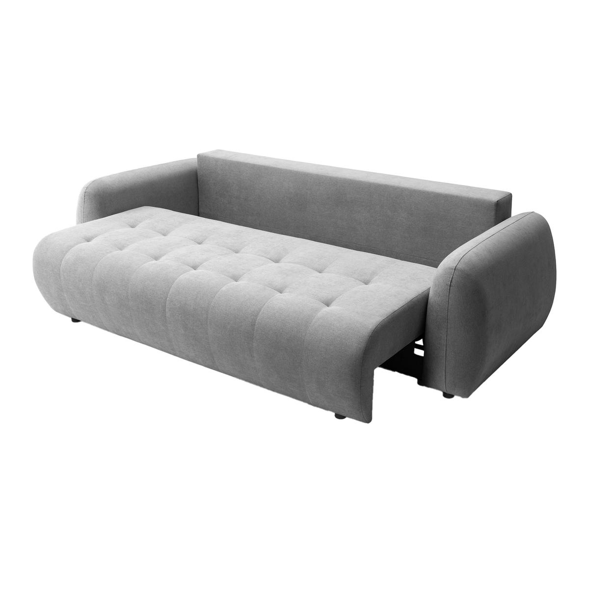 SOFA ARNIS mit Schlaffunktion, Grau - Grau, Textil (252/70/105cm) - Fedve