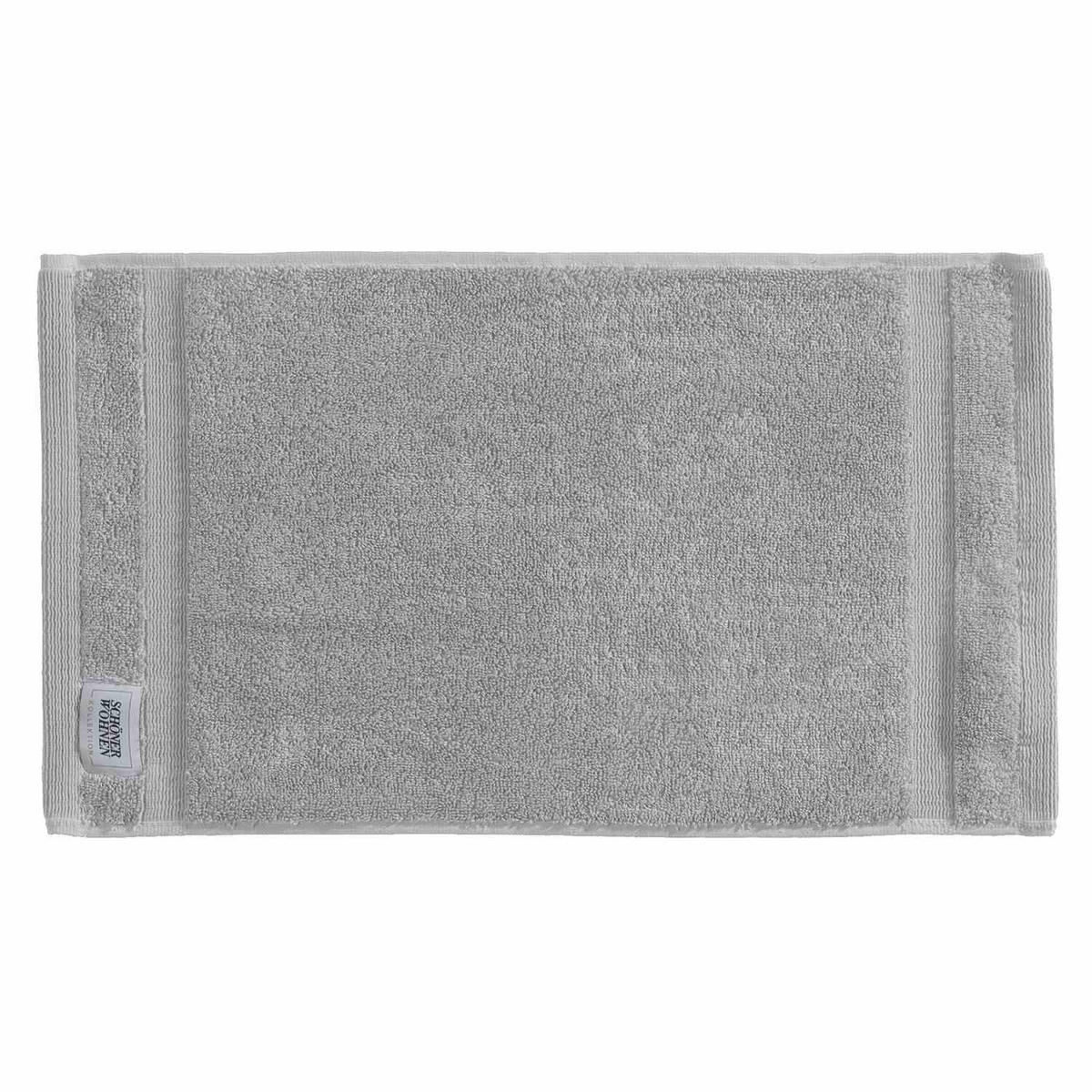 GÄSTETUCH SW-Cuddly Grau  - Grau, Basics, Textil (30/50cm) - Schöner Wohnen