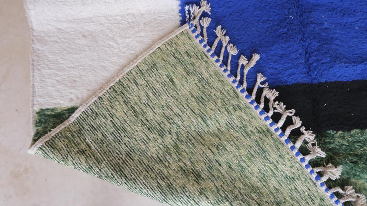 BERBERTEPPICH aus reiner Wolle 248x 308 cm - Grün, Naturmaterialien (248/308cm) - AFK Living