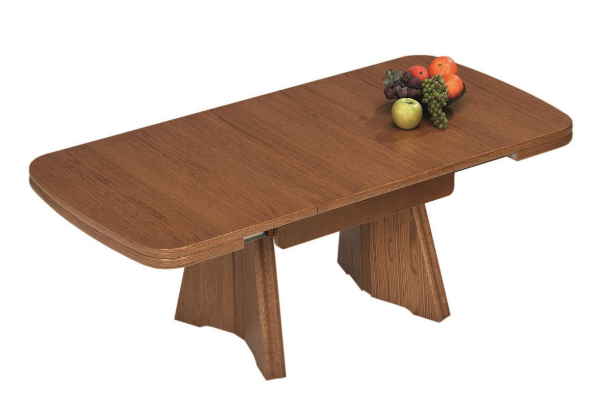 FUNKTIONSTISCH Callida höhenverstellbar und ausziehbar 90(130,5) x 65 x 54-73 Couchtisch massiv Eiche P43 - Braun, Holz (90/65/54cm) - 58aufmkessel