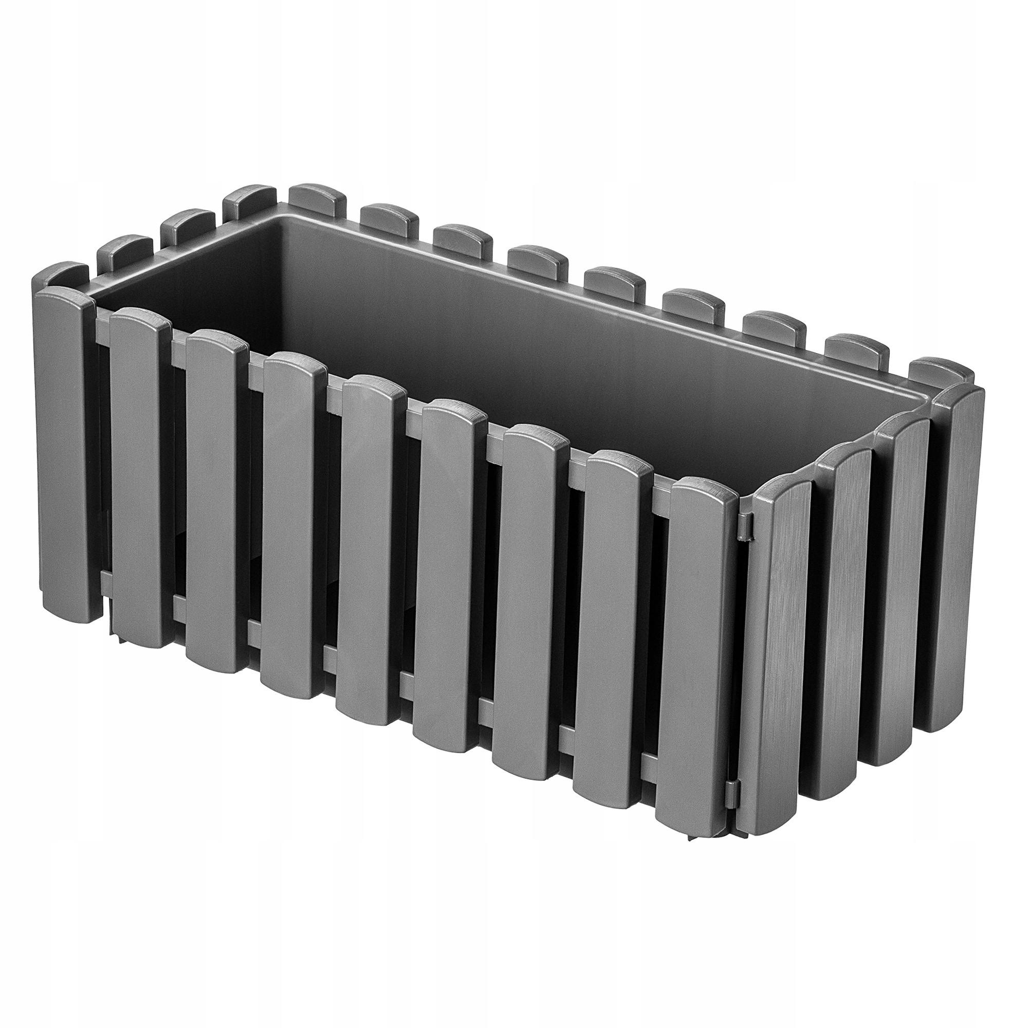 Kadax Balkonkasten Grau 18x38 cm
