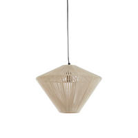 HÄNGELAMPE Felida Braun Ø42/32 cm - Braun, Textil (42/42/32cm) - Light & Living