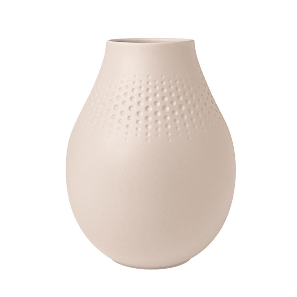 VASE PERLE Manufacture Collier Beige 20 cm - Beige, Keramik (20cm) - Villeroy & Boch