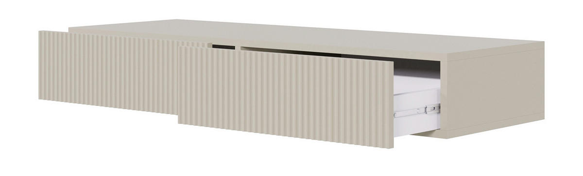 HÄNGE-SCHMINKTISCH Veldio greige 110 cm - Taupe, Holzwerkstoff (110/16/40cm) - Selsey