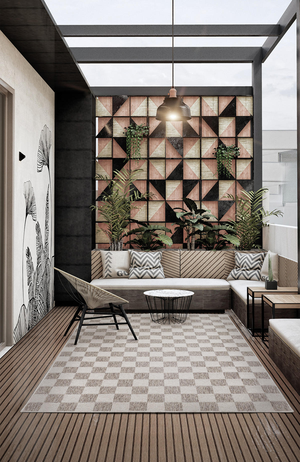 OUTDOORTEPPICH Ereon Beige 200x280 cm - Beige, Textil (200/280cm) - Tesso Living