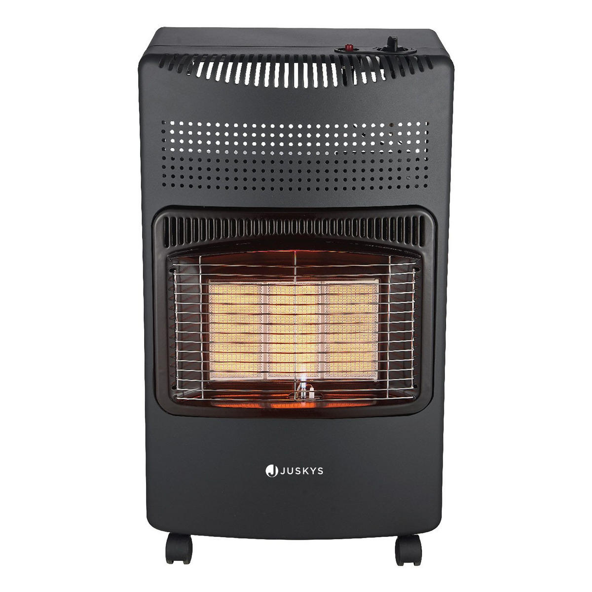 GASHEIZUNG GS42US schwarz - Schwarz, Metall (42/73/36cm) - Juskys