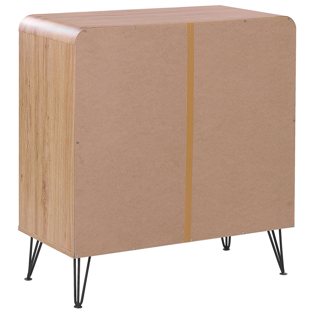 SIDEBOARD Světle hnědý Kyle - hnědá, kompozitní dřevo (80/87/40cm) - Beliani
