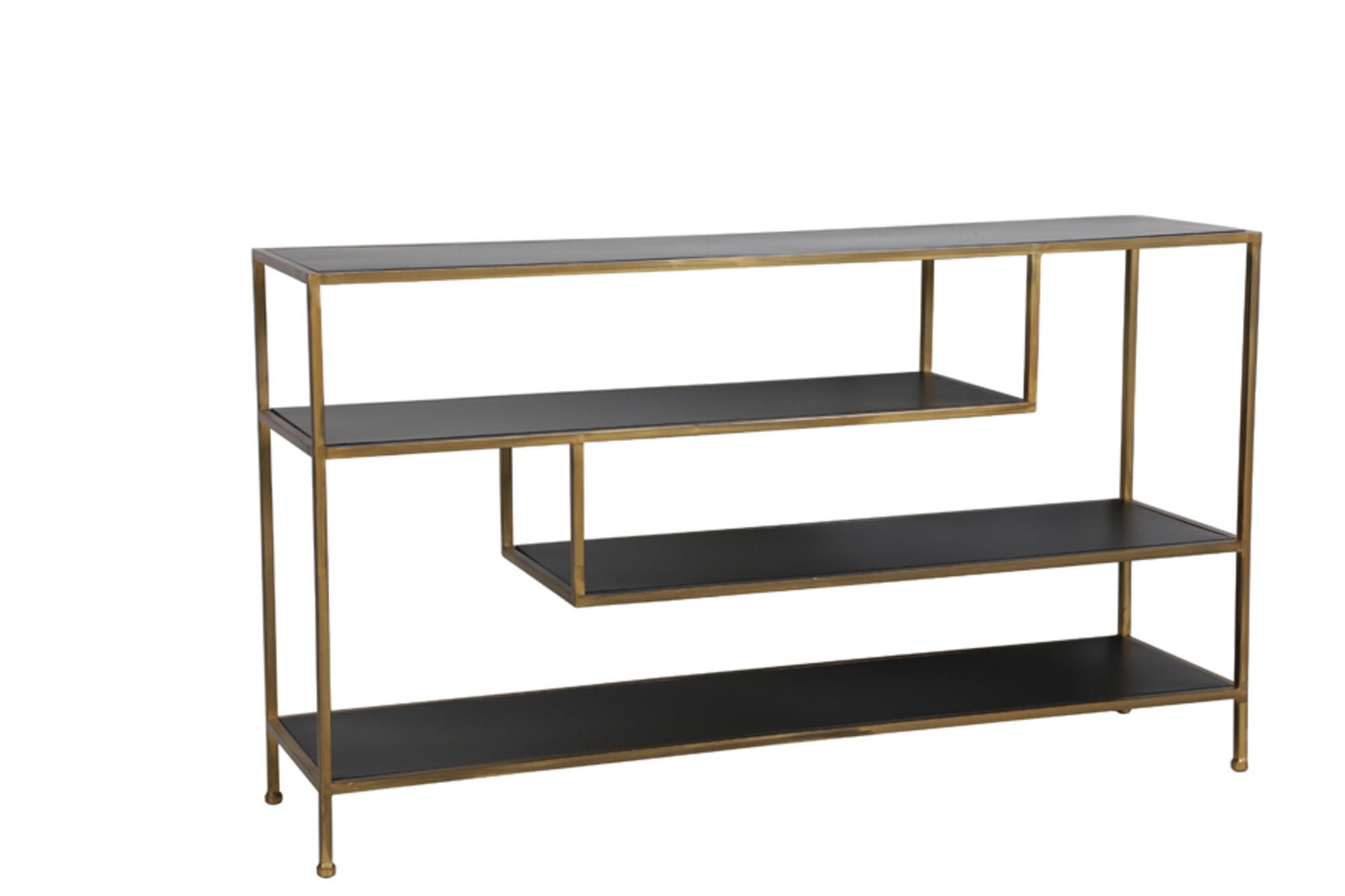 KONSOLENTISCH Ylaya Gold 140/35/80 cm - Goldfarben, Metall (35/80/140cm) - Light & Living