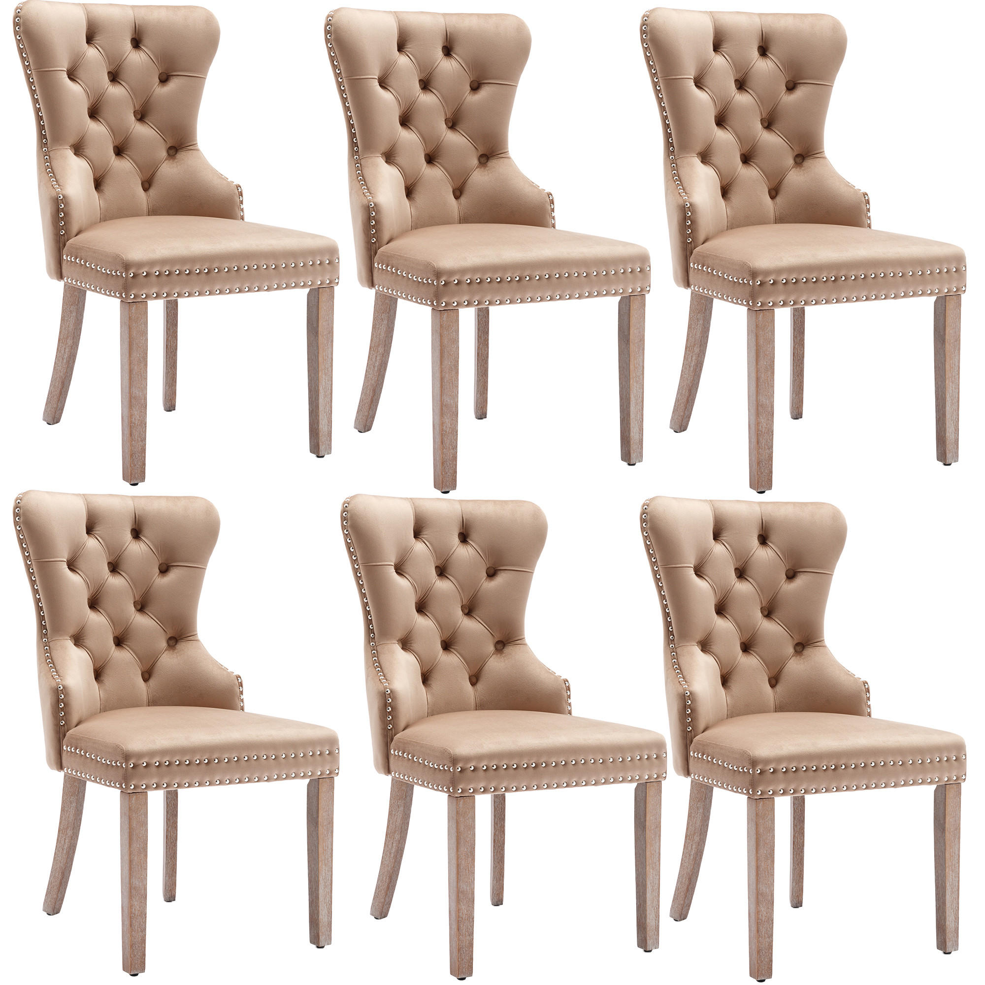 ComfortXL Stuhl-Set Hellbraun 46.5x95x53 cm