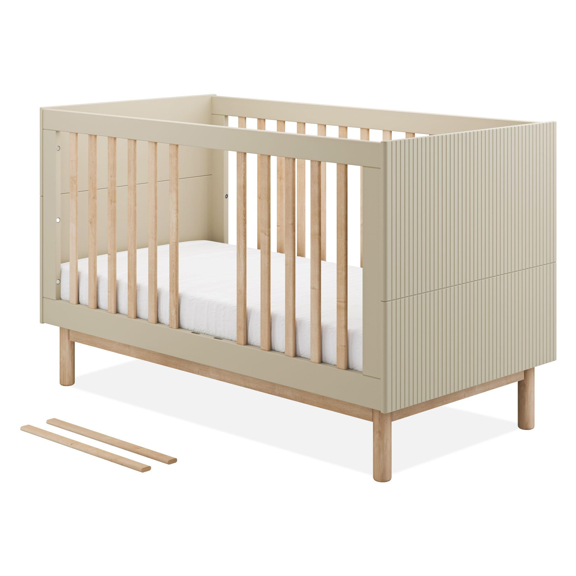 GITTERBETT LOTTI - Weiß, Holz (144/88/76cm) - KONSIMO®