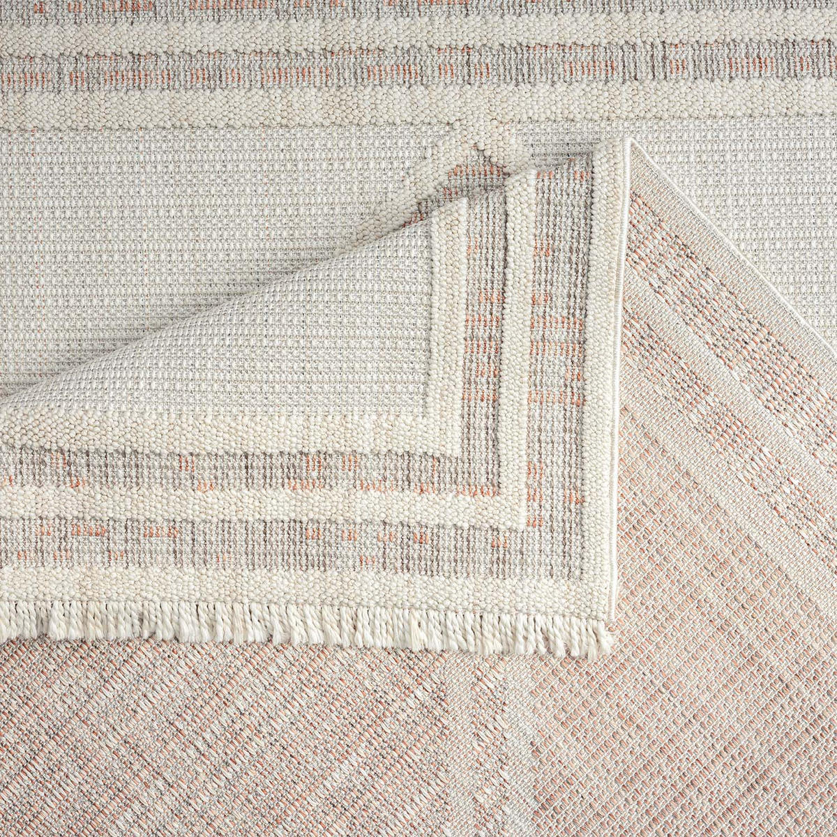 KURZFLOR-TEPPICH Lindo 8853 Terra 200x290 cm - Creme, Textil (200/290cm) - carpet city