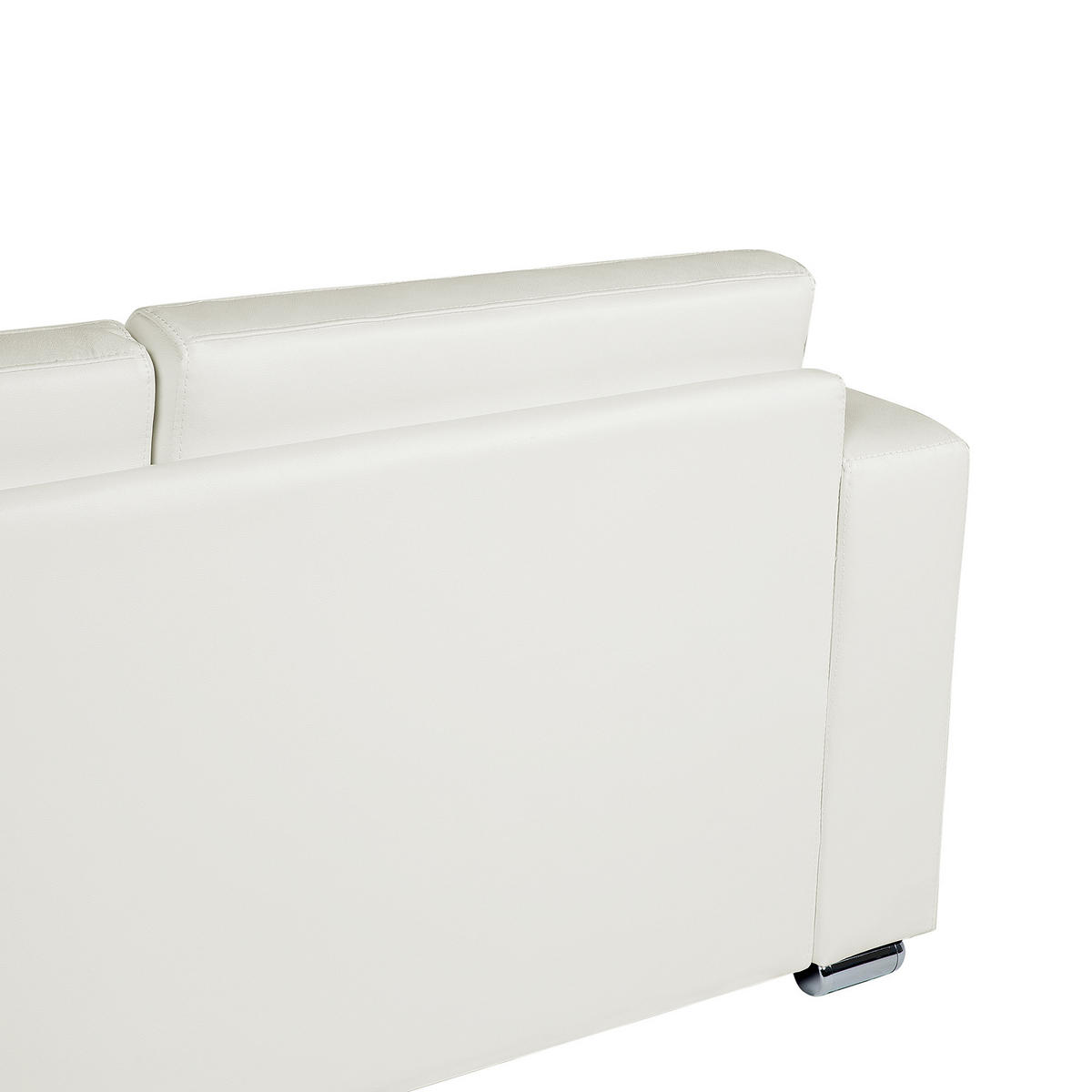 SOFA-SET 6-sitzer Leder Weiß Helsinki - Weiß, Leder/Kunststoff (186/72/76cm) - Beliani