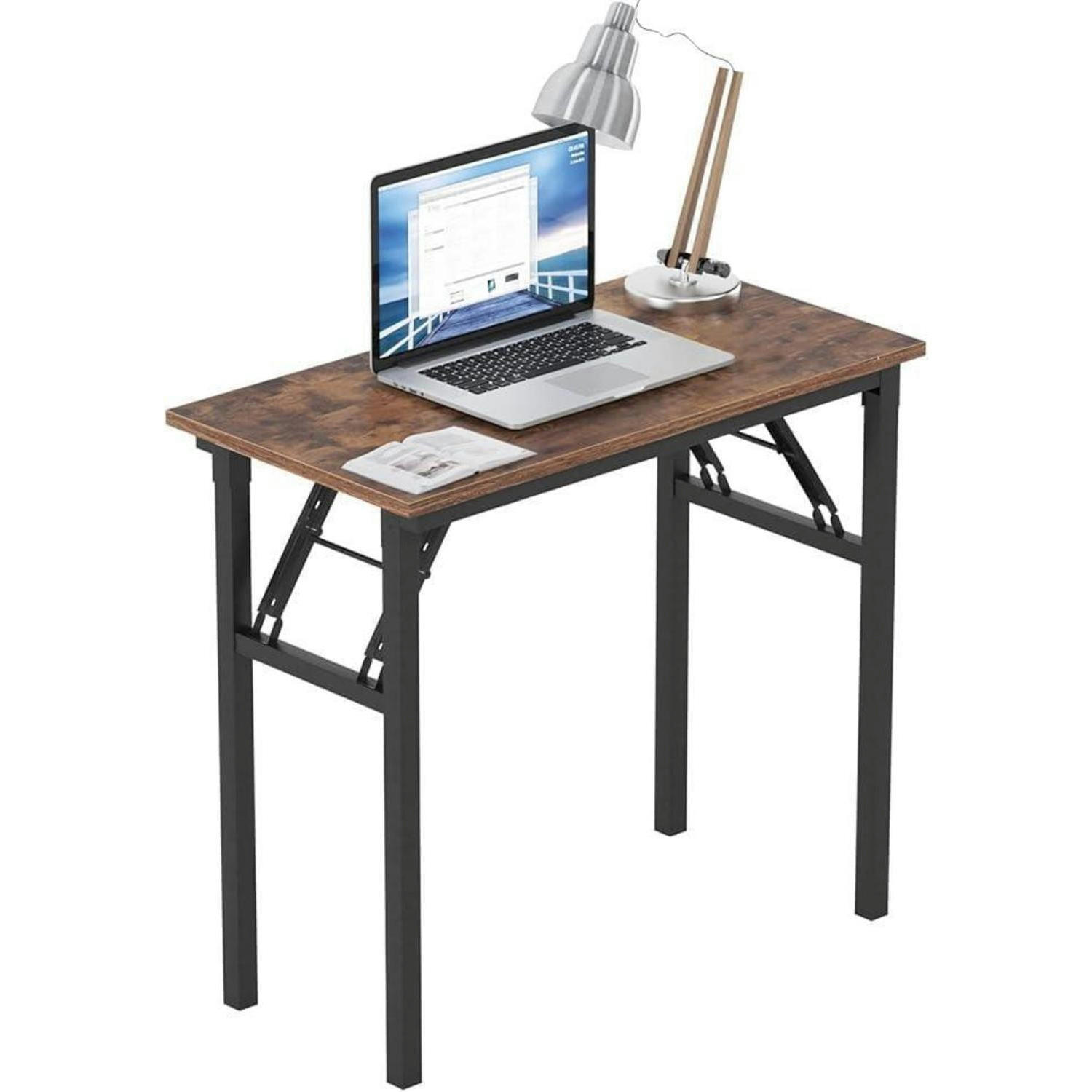 SCHREIBTISCH Klapptisch Vintage-Schwarz 80 x 40 cm - Braun, Holzwerkstoff (80/40/75cm)