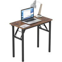 SCHREIBTISCH Klapptisch Vintage-Schwarz 80 x 40 cm - Braun, Holzwerkstoff (80/40/75cm)